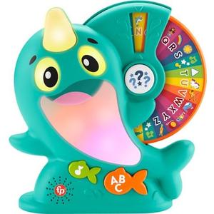 Fisher-Price Toddler Toy Linkimals Learning Narwhal Game for Ages 18+ Months, Compatible Only with Linkimals Items