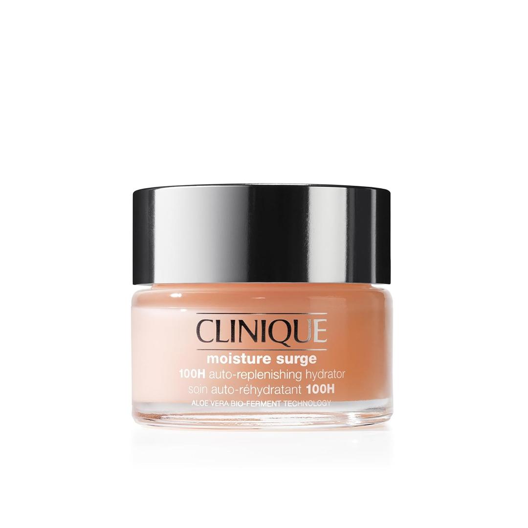 Clinique Moisture Surge 100H Auto-Replenishing Hydrator Oil Free Face Moisturizer | With Hyaluronic Acid, Aloe Bioferment and Vitamins C + E | For All Skin Types | Hydrating + Moisturizing