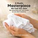 5-Pack Muslin Baby Washcloths for Newborn 12x12" Soft Absorbent Organic Cotton Muslin Wash Cloths for Babies Girl, Boy, Infant, Toddlers, Kids Face Towel, Bath Essentials, Baby Burp Rags (Nordic)