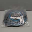 Collapsible Colander 3-Pack Set Space-Saving Foldable Kitchen Strainer with Non-Slip Base Durable Thickened PP+TPE Collapsible Strainers for Pasta, Vegetables, Fruits (Gray-Blue)