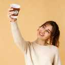 2 x BILLMOSS Pop Up Finger Gag Gifts, 4 Inch Fake Coffee Cup Christmas White Elephant Gifts for Adults, Funny Office Prank for Men, Surprise Squeeze Joke for Coworkers, Family and Friends