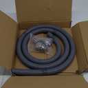HOXHA 3/4 Inch 6 Ft Electrical Conduit Kit AC Whip Kit Flexible PVC Non Metallic Liquid Tight Conduit, Electrical Wire Conduit Pipe with Straight and 90-Degree Conduit Connector Fittings