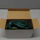 9FT Extension Cord Pack of 3 Pieces, 3 Outlets Power Cord with Hand/Foot Switch Ungrounded Power Strip, On/Off Switch for Christmas Lamps and Holiday Lights, Green