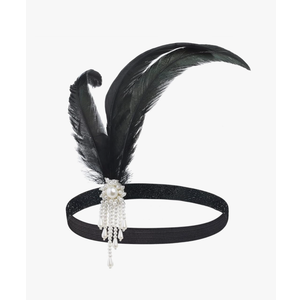 BABEYOND 1920s Flapper Headpiece Roaring 20s Feather Headband Roaring 20s Gatsby Hair Accessories