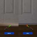 Door Draft Stopper for Bottom of Door, PVC Door Bottom Seal Strip with Strong Adhesive, Cuttable Door Sweep for Exterior & Interior Doors, Blocks Drafts, Dust, Noise & Cold Air, 36 Inch. (1, White)