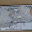 Kitstorack Under Sink Organizer, 2 Tier Under the Sink Storage, Slide out Pull out Cabinet Organizer Shelf, Metal Sliding Drawer for Kitchen Bathroom Pantry Closet Organization Rack, White, 1 Pack