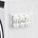 Dryer Ball Holder, Thipoten Magnetic Dryer Ball Storage for Laundry Room, Perfect Space Saver for Holding Dryer Balls of Various Sizes (White)