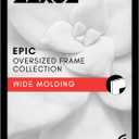 Americanflat 22x32 Poster Frame with Polished Plexiglass - Black Picture Frame - Wide Photo Frames Made of Engineered Wood for Vertical or Horizontal Wall Display - Epic Collection - Black