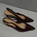 Amazon Essentials Women's Pointed Toe Slingback Heels with Ankle Strap, US 8.5