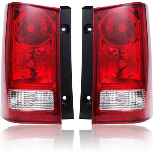 Set of 2 Direct Fit OE Replacement Tail Lights for 2009-2015 Honda Pilot - OE Red Factory Housing Only, DOT SAE Certified Waterproof OEM-Style Lamps