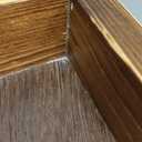 Wood Ottoman Tray, Large 24 Inches Square Rustic Brown Serving Tray
