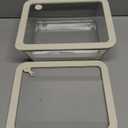 Urban Green Glass Food Container Set with Glass Lid, Large Meal Prep Container Set, Airtight Food Storage Containers with Air Vent Lid, 2 Pack, Large, 87oz, LeakProof, 100% Plastic Free, White color,