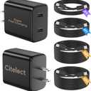 Super Fast Samsung Charger Type C, 2Pack Dual Port USB C Fast Charger Block with Long 60W 3/6/10/10FT USB C to C Cable for Samsung Galaxy S25/S25 Ultra/S25+/S24 Ultra /S24/S24+/S26/S23/iPhone 17