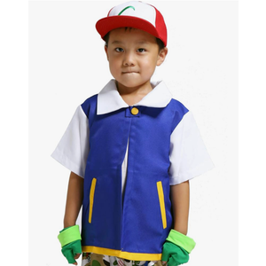 Halloween Cosplay Costume Hoodie Jacket Shirt Gloves Hat Sets for Trainer, Size 110