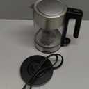 Amazon Basics Electric Kettle with Glass Carafe for Tea and Coffee, Fast Boiling, Auto Shut-Off, Boil-Dry Protection, Temperature Control, Removable Filter, 1 Liter, 1500W, BPA-Free