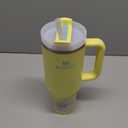 STANLEY Quencher H2.0 Tumbler with Handle and Straw 40 oz | Flowstate 3-Position Lid | Cup Holder Compatible for Travel | Insulated Stainless Steel Cup | BPA-Free | Pomelo