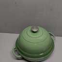 Enameled Cast Iron Dutch Oven Pot with Lid, Round Bread Oven for Homemade Sourdough Bread Baking, 6 Quart, Pistachio Green