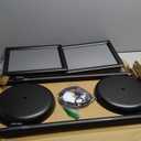 2Packs Adjustable Pedestal Sign Holder Stand 8.5''x11'', Floor Standing Poster Sign Stand, Aluminum Frame for Vertical/Horizontal View Sign stand,Outdoor/Indoor Standing Sign Holders, Black