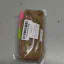 Leeven Double Ended Dreadlock Extensions 24 Inch Ombre Blonde Synthetic 0.6 cm Width Thin DE Dreads Crochet Hippie Wool Dreads 10 Strands Handmade Soft Loc Extensions for Women Men