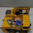 JOYIN 2 PCS Remote Control Construction Vehicle Toy Set, Friction-Powered RC Excavator & RC Dump Truck with Lights and Sounds for Imaginative Play, Birthday Gifts for Toddlers Boys Girls