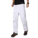 JIALANSHI Men's Wide Leg Baggy Jeans Ripped Loose Denim Pants (38, 9308 White)