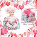 Seat Cover Compatible Baby Seat, Breathable Floor Seat Cover for Girl Boy, Breathable Comfortable Seat Cover, Children Chair Protector, Easy to Install & Remove (Pink Rainbow Plus Velvet)