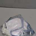 GORGLITTER Women's Contrast Binding Triangle Bathing Suit Halter Swimsuit Tie Side Thong Bikini Set, S, Whit