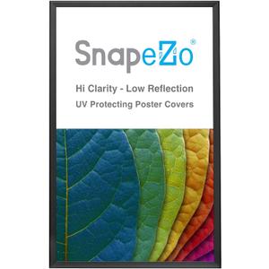 SnapeZo Poster Frame 32x50, Black, 1.25 Inch Aluminum Profile, Front-Loading Snap Frame, Wall Mounting, Professional Series