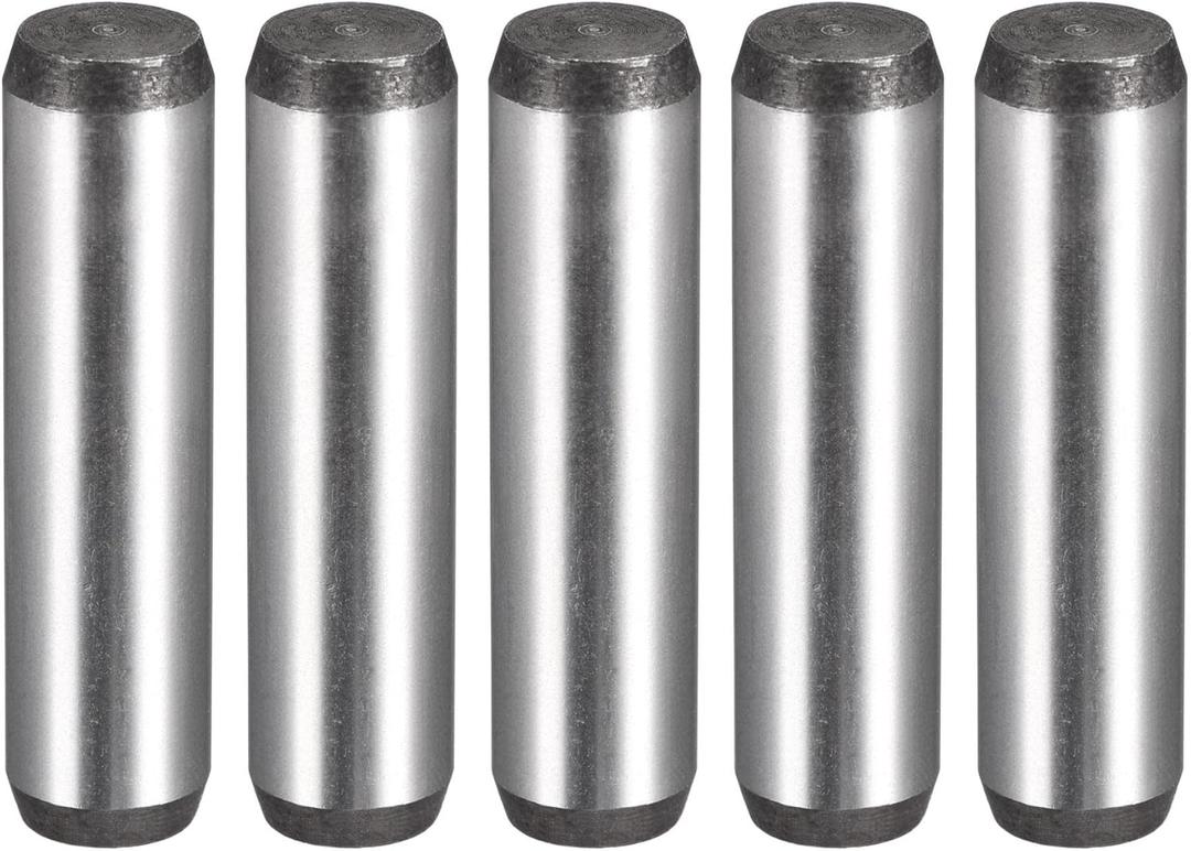 uxcell 3/8-Inch x 1-1/2-Inch Dowel Pins, Heat Treated Alloy Steel for Extra Hardness, Bright Finish and Accurate Alignment 5pcs