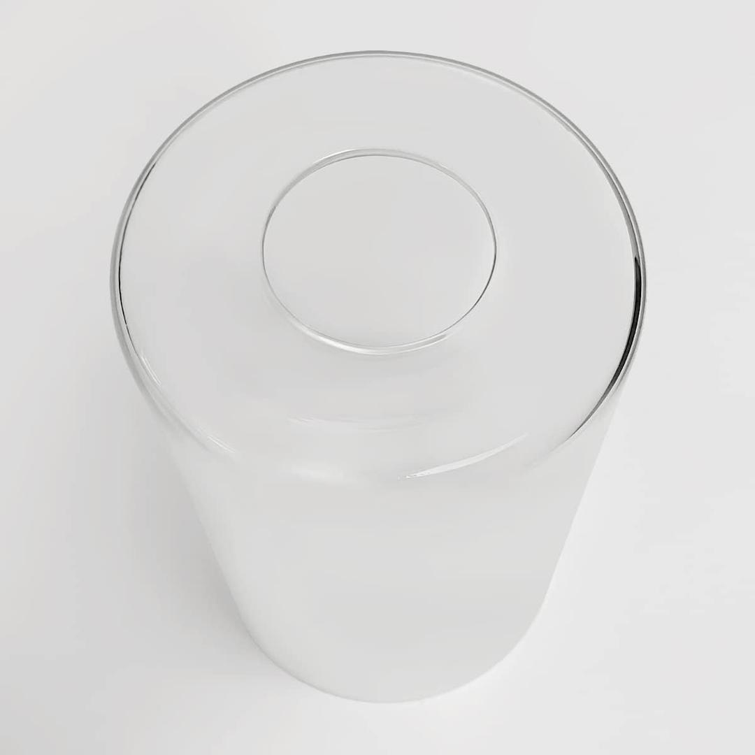 Clear Glass Lamp Shade Bathroom Vanity Light Replacement Lampshade, Diameter 3.94" Height 5.9" Fitter 1.69"