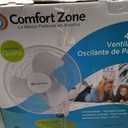 Comfort Zone Oscillating Wall Mount Fan with Adjustable Tilt, 16 inch, 3 Speed, Metal Grille, 90 Degree Oscillation, Airflow 14.07 ft/sec, Ideal for Home, Bedroom, Gym & Office, CZ16W
