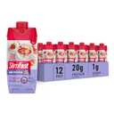 SlimFast Protein Shake, Strawberry- 20g Protein, Meal Replacement Shake Ready to Drink, High Protein with Low Carb and Low Sugar, 24 Vitamins and Minerals, 12 Count (Pack of 1) (Packaging May Vary)