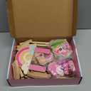 Lehoo Castle Wooden Train Set, Unicorn Train Set for Toddlers 2-4, Wooden Train Track Toddler Girl Toys Pink Train Fantasy Toys for 3 4 5 6 Year Old Girl