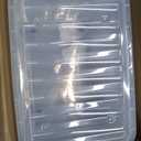 Lidded Storage Bin Stackable Storage Box Organizing Container with Lid and Snap Lock, Durable, Plastic, Clear, 60 quart, Pack of 6