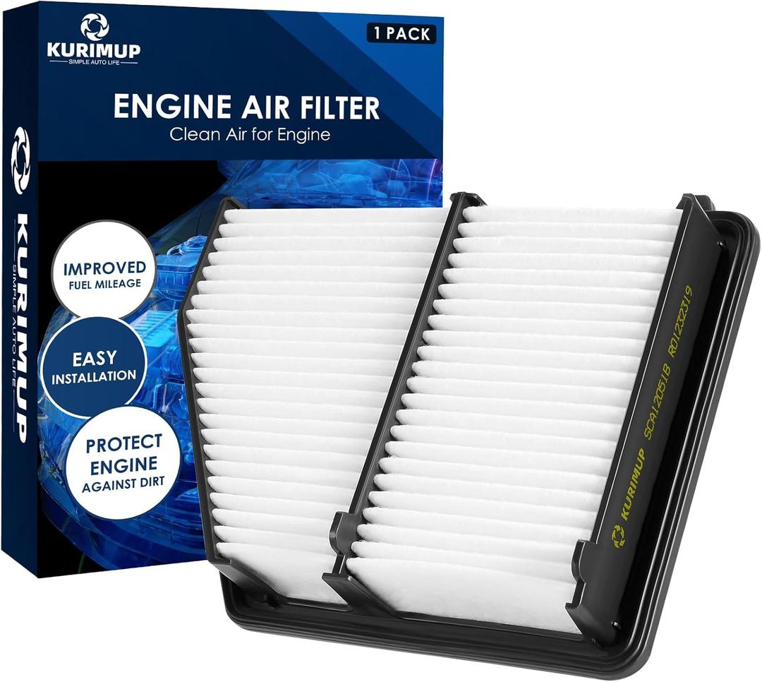 KURIMUP CA12051 Replacement Engine Air Filter, Efficient Filtration Offers 99% Air Purification, Fit for Honda Civic L4 2.0L (2016-2022), Naturally Aspirated Only.