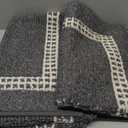 COSY HOMEER Kitchen Rugs Non-Slip 20x30/20x48 Inch Thick Polypropylene Standing Mat for Home Machine Washable, Black