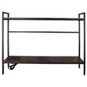 Rotulark 38.5" Desk Shelf with Outlets, 2-Tier Adjustable Multipurpose Engineered Wood Organizer Desk Hutch, Office Storage Rack, Desktop Shelf Organizer for Dorm,Office Home (Brown)