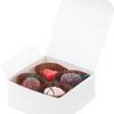 2 x UnicoPak 20 Pack 4x4x2 White Small Gift Boxes - Food Grade Cardboard Treat Boxes for Candy, Fudge, Cookies - Small Square Boxes for Ornaments, Jewelry Trinkets, Party Favors, Small Business Packaging