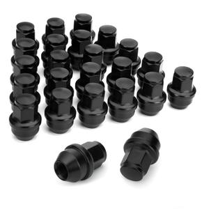 Dynofit 14x1.5 OEM Lug Nuts for F150 2015-2024, 24pcs One-piece Stock Lugnuts Compatible with Ford Expedition F-150 Lincoln Navigator 2016-2018/2019-2024, 14mmx1.5 Factory Tuner Nuts Replace OE#611008 (Black)