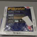 Filtrete 12x12x1 AC Furnace Air Filter, MERV 13, MPR 1900, Premium Allergen, Bacteria & Virus Filter, 3-Month Pleated 1-Inch Electrostatic Air Cleaning Filter, 2-Pack (Actual Size 11.81x11.81x0.78 in)
