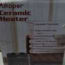 Space Heater, 1500W Electric Heaters Indoor Portable with Thermostat, PTC Fast Heating Ceramic Room Small Heater with Heating and Fan Modes for Bedroom, Office and Indoor Use