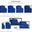 COZYART Royal Blue Bath Towels Set 6 Piece, 2 Bath Towels 2 Hand Towels 2 Washcloths, Luxury 100% Turkish Cotton 650GSM Hotel Quality, Soft, Absorbent, Towel Sets for Bathroom