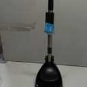 simplehuman Toilet Plunger and Caddy Stainless Steel, Black