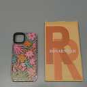 for iPhone 13 Case Cute - Durable Shockproof 6.6 ft Drop Impact Phone Case - Funny Passion Flower Design (6.1") Glitter Pink