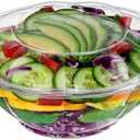 Comfy Package [24 oz. - 50 Count Clear Plastic Salad Bowls with Lids, Disposable Salad Containers for Lunch - Perfect for Takeout, Salads, and Meal Prep