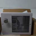 Broan-NuTone Wall Heater, White Grille Heater with Built-In Adjustable Thermostat, 750/1500W, 120/240V AC