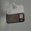 Magnetic 3 in 1 for iPhone 17 Pro Case, [Omni-Directional Protection] with 1x Screen Protector + 1x Camera Cover, [Seamless Work with Magsafe] Shockproof Slim Thin Case for iPhone 17 Pro Cosmic Orange