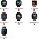 B-Great Ankle Band for Men and Women Compatible with Fitbit Flex 2/One/Zip/Charge 2/Alta HR or Garmin Vivofit/2/3/4/JR Fitness Tracker (Black, Medium)