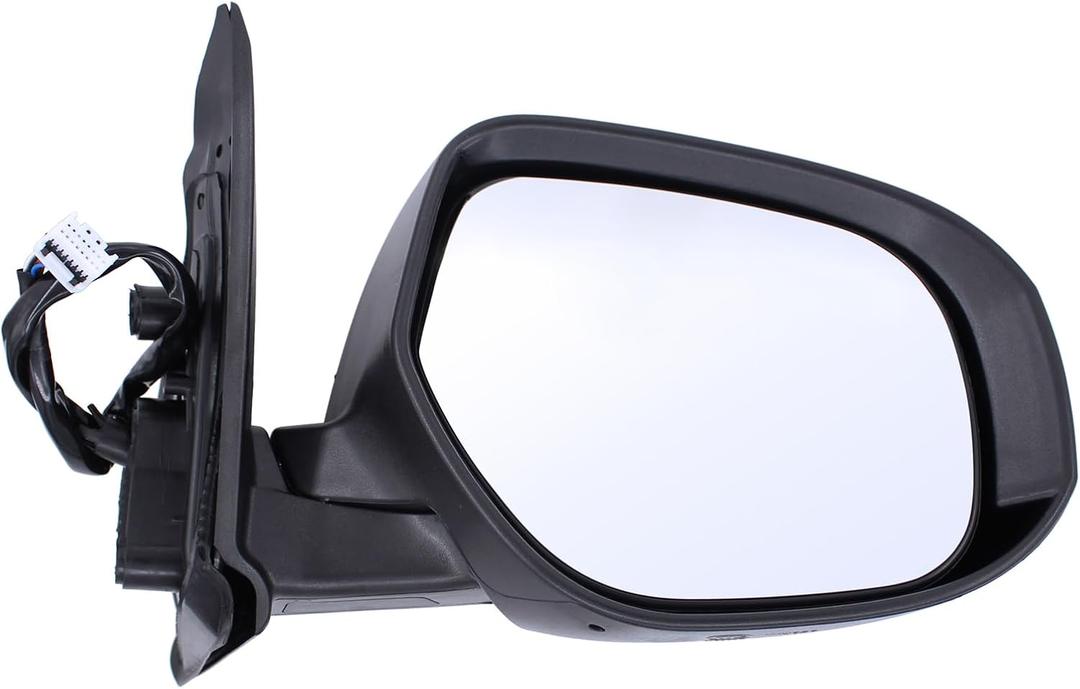 ApplianPar Right Passenger Side Door Mirror Assembly for Mitsubishi Outlander Sport 2014-2019 9 Pins Power Heated Rear View Mirror Glossy Black