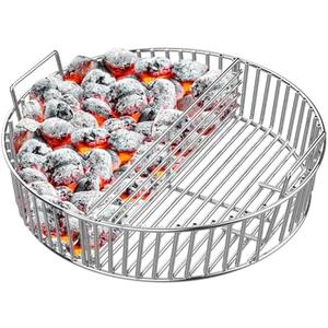 only fire Stainless Steel Charcoal Ash Basket Fits X-Large Big Green Egg Ceramic Grills, Charcoal Basket Big Green Egg Accessories